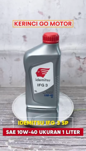 Idemitsu IFG 3 SAE 10W-40 1 Liter API SP Oli Mobil Mesin Bensin Pelumas Semi Synthetic Original