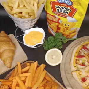 (มีฮาลาล) ผงปรุงรส ผงเขย่า รสฮอตสไปซี่ วิงแซ่บ ขนาด 500 กรัม ตรา ชีสโตะจัง