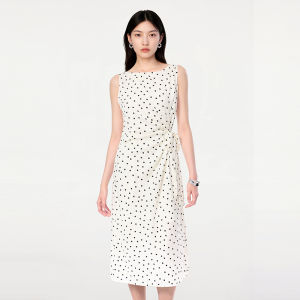 DESIGNICE | Round Neck Sleeveless Resort Style Dress