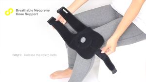 MAXXGYM 1PCS Adjustable Elastic Knee Brace Support Spring Knee Pad Outdoor Sports Running Compression Knee Pad Gym Strap Wristband Joelheira