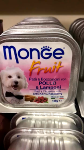 Pate thức ăn ướt Monge cho chó hộp 100gram