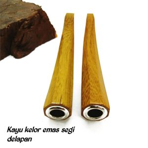 Pipa once padutan varian segi delapan premium kayu stigi kelor hitam Cendana wangi gaharu wangi liwung macan kalimosodo INZ 17