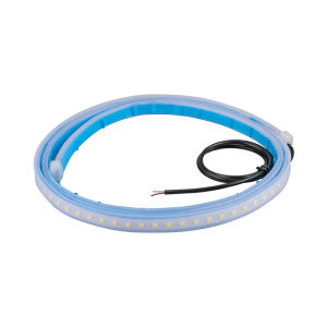 Dải Đèn LED Chào Mừng Cửa Xe 120cm Dẻo Dai Trắng Đỏ Nhấp Nháy Đèn Chạy Ban Ngày Đèn Viền Chống Va Chạm Cho Xe Hơi