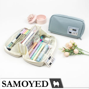 Tempat / Kotak Pensil / Alat Tulis / Kosmetik / Dompet Kain / Stationery / Pencil / Pen / Cosmetic / Travel Case / Box / Pouch / Organizer Oxford Samoyed PCCS-W72