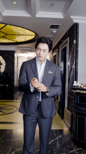 BỘ VEST NAM VISCOSE SLIMFIT – XÁM ĐẬM – THANH LỊCH & ĐẲNG CẤP