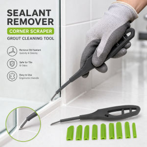 9 In 1 Glass Glue Angle Scraper Sealant Spreader Finishing Tool Kit For Window Ceramics Tile Kitchen Sink Shower Tile Joint Set