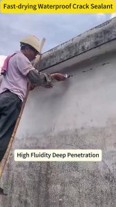 【Quick Dry Type】 Cement Floor Caulking Glue Roof Floor Crack Repair Adhesive Quick Dry Waterproof Caulking Glue Roof Leak Repair Special Glue