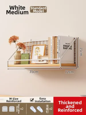 No-drill Wall Shelf For Dormitory Storage