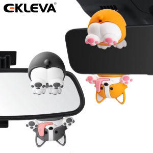 EKLEVA Rearview Mirror Decoration Rocking Head Moving Doll Puppy Air Deodorant Swing Car Pendant Cute Car Supplies Unusual Ornaments