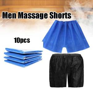 10Pcs Disposable Men's Massage Shorts Bath Sauna Massage Sweat Steam Foot Bath