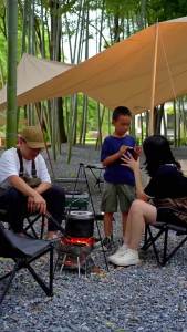 Campingmoon | CAMPINGMOON Lò Nướng Thịt Nướng Gấp Gọn Bằng Thép Không Gỉ Dành Cho Cắm Trại Ngoài Trời Dã Ngoại - Thiết Bị Nấu Ăn Nhỏ Gọn