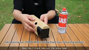 MATOUGUI- Kompor Gas Portable Foldable Stove Windproof Adjustable - Kompor Piknik Lipat Portabel - Kompor Lipat Portable Untuk Traveling - Kompor Gas Luar Ruangan