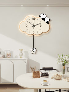 ZEDUO | Creative Panda Cloud Shaped Wall Clock