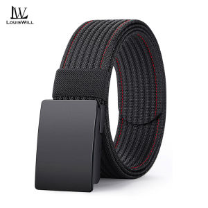 LouisWill Fashion Mens Belts Durable Nylon Belt Trendy Utility Waist Belts 120cm Adjustable Length Scratch Resistant Belts for Men Vintage Jeans Belt for Men