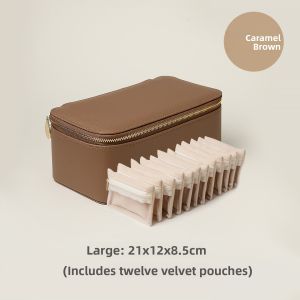 ZUOOU | Portable Jewelry Storage Box for Necklaces Bracelets Rings Earrings