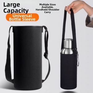 Defasilk | Thick Durable Anti-drop Insulated Bottle Protector Bag Black Crossbody