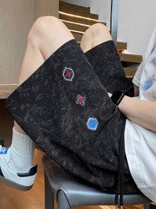 ZUOFEILI | Embroidery Ice Silk Men Shorts