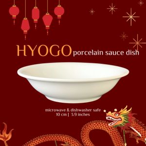 HYOGO Porcelain Sauce Dish | Mangkok Sambal Keramik | Tempat Saos