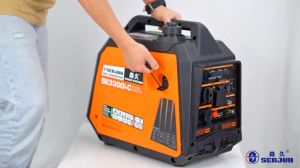 Portable generator silent 3000w dynamo gasoline 4-Stroke 220V power supply Digital display 发电机 Household Outdoor camping SENJUN
