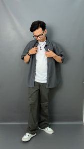 Celana Panjang Baggy Pants Pria Stlye Outfit Straight Loose Size 28 Sampai 38 JU0134