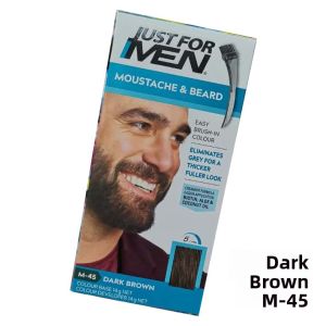 Just for Men Australian Male Beard Dyeing Cream Light Brown to Deep Brown Ammonia-Free Gray Covering Hair Coloring Gel