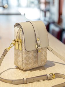 Womens Vertical Mobile Phone Bag Fashionable Versatile Small Crossbody Bag Korean Style Summer New Arrival PU Leather