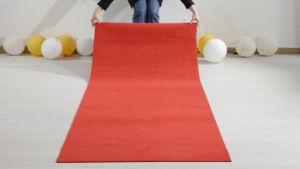 (Any size) Neoprene Red Carpet Runner Reusable Red Plastic Floor Runner Non Slip Rubber Backed Runner Rugs for Hallway Red Aisle Runner Carpet Roll for Wedding Party Decor Prom Business Outdoor (50 meters long)