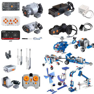 2.4G Remote Control Receiver Component Programmable Sprayer Motor Telescopic Push Rod Music Box Power Parts Building Block LED
