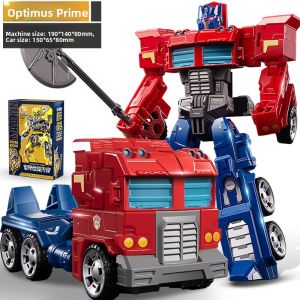 Transformable Car Robot Deformable Handheld Toy G1 Optimus Prime Dinosaur Alloy Figure BABYSHOME