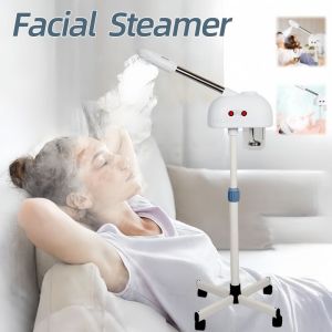 Professional Facial Steamer Facial Steamer on Wheels SPA Ozone Nano Facial Steamer Stand Facial Steamer for Spa Salon and at Home Use