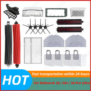 Roborock | Roborock S8 Pro Ultra S8+ Robot Vacuum Cleaner Mop Choth Vacuum Bags Accessories Side Brush Filter Replaceable Spare Parts