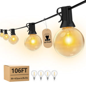 32.3M LED G40 Ball String ไฟกันน้ําสวนกลางแจ้ง Garland String ไฟ Terrace Garden Pub Christmas Party ตกแต่ง
