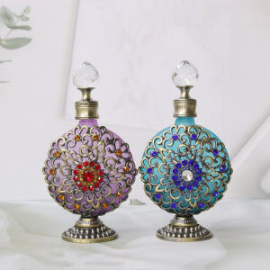 Luxury 30ml Vintage Perfume Bottles Parfum Mini Travel Essentials Oil Glass Dubai Arab Refillable Perfume Refill mini Dropper Bottle Container for Women Lady Gift