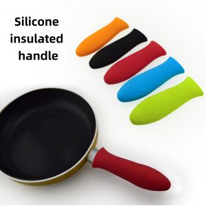 Upgraded Thickened Silicone Pot Handle Covers Heat Resistant Anti-Scald Grip Sleeves for Cast Iron Skillet Kitchen Cookware
