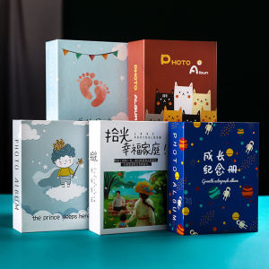 Large Capacity 5-Inch Single Page Type Photo Album Insert Page Style Storage for Old Photos Couples 7-Inch Baby Growth Record Book