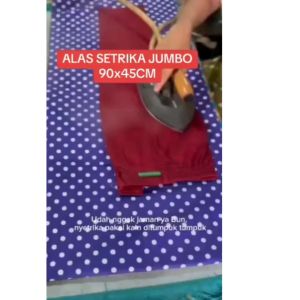 ALAS SETRIKA BAJU JUMBO MOTIF POLKADOT ALAS GOSOK 90X45CMX3CM