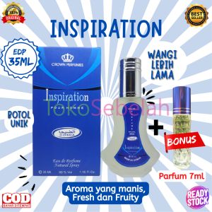 PARFUM INSPIRATION 35ML DOBHA EDP BONUS PARFUM 7ML - PARFUM WANITA PRIA TAHAN LAMA - PARFUM MINYAK WANGI DOBHA - MINYAK WANGI WANITA TAHAN LAMA - PARFUM WANITA ORIGINAL - PARFUM ARAB TAHAN LAMA - FARFUM WANITA PRIA TAHAN LAMA - PARFUM SPRAY - COD