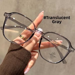 Schever | Slimming Face Light Gray Myopia Prescription Ultra Lightweight Anti-Blue Light Glasses Frame