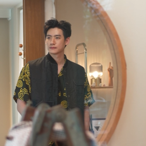 (JUN) Kham Hawana เสื้อเชิ้ตแขนสั้นฮาวานา Grey Tiger Pattern