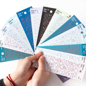 เทปประดับตกแต่ง PVC ใสสะท้อนแสงเลเซอร์สไตล์เกาหลี ลายหมีสติกเกอร์ตกแต่งกระดาษหนังสือพิมพ์สีสันสดใส เครื่องประดับสำหรับบันทึกข้อมูล