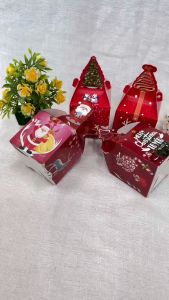 🧁GIFT🧁1แพ๊ค30/50ชิ้น กล่องใส่ขนม  กล่องคุ๊กกี้ กล่องของขวัญ ลายคริสต์มาส สำหรับเทศกาลคริสต์มาส สินค้าพร้อมส่งในไท