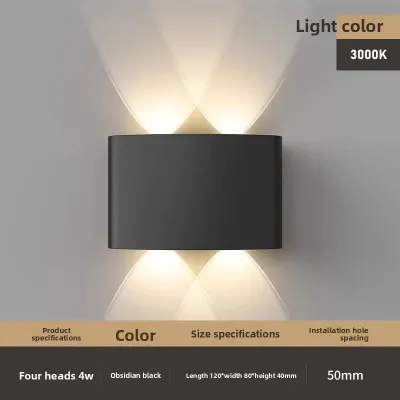 FANYAO | Ultra-Bright Waterproof Dual-Head Outdoor Wall Light