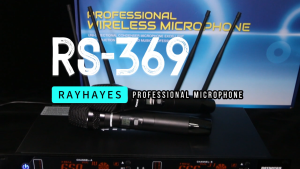 RAYHAYES Professional Wireless Microphone Metal Dual UHF Microphone for Performance