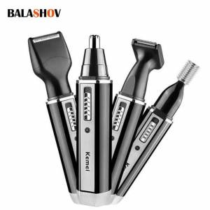 BALASHOV | 4 in 1 Electric Nose Ear Hair Trimmer Painless Rechargeable Men Women Trimming Sideburns Eyebrows Beard Hair Clipper Cut Shaver