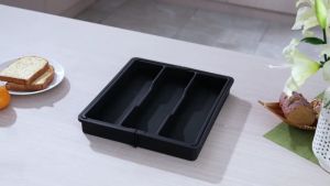 Cutlery Holder Drawer Expandable Utensil Storage Tray Adjustable Cutlery Divider Spoon Holders