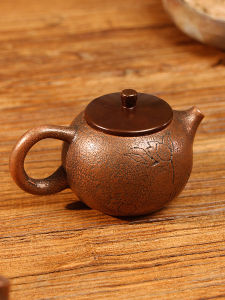 XINLONGTANG | Handmade Pure Copper Lotus Design Teapot