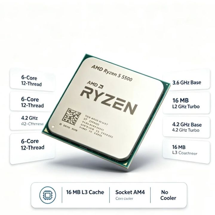 AMD Ryzen 5 5400 CPU 本体 Sc49218b8fd5b45e3871b2f1119ad0