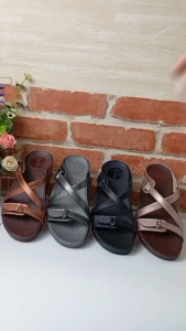 OXXO รองเท้าเพื่อสุขภาพ ขนาดปกติ รองเท้าแตะหน้าสวม แบบปรับระดับความหลวมความฟิตได้เท้าอวบก็ใส่ได้ FF2153