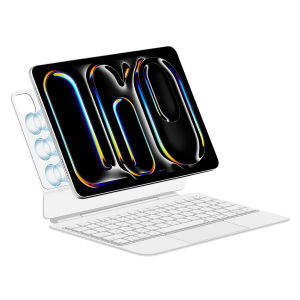 AJIUYU | Magnetic Magic Keyboard Case for iPad Pro 11 M4 2024 for iPad Pro 11 M5 2025 11" A3357 A2836 Flat Shaft Multi-Touch Trackpad