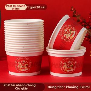 TAFUMAN | Bát Ăn Cơm Đỏ Dùng Một Lần Chất Lượng Thực Phẩm